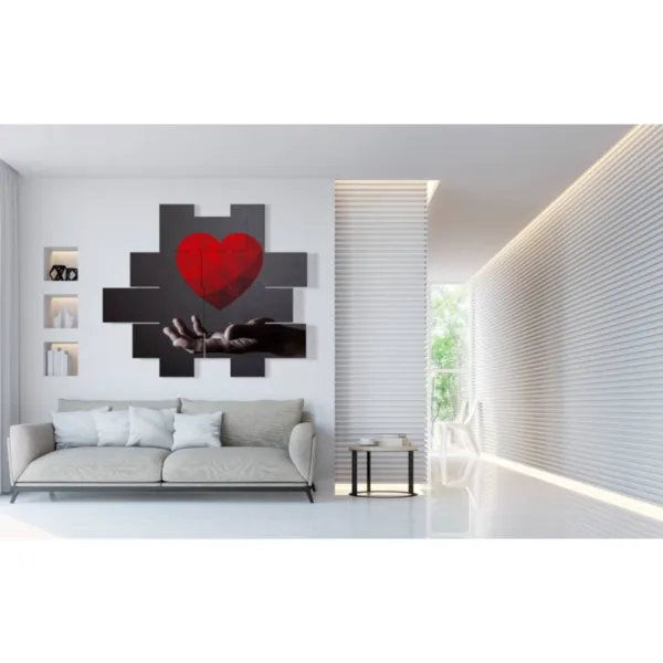 Cuadros murales de corazones