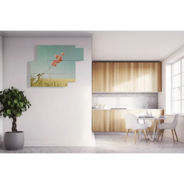 poster palloncino cuore in volo