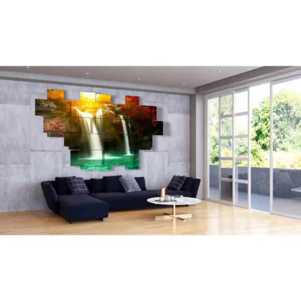 quadro cascata in movimento per sala
