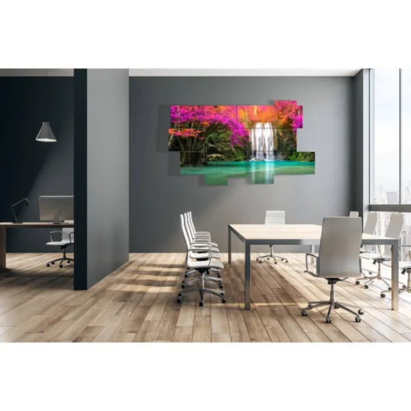 Cuadros, diseño de interiores, cascada