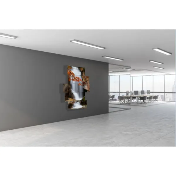 tableau cascade d''eau au printemps, décorations murales