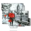 famous abstract paintings in romantic walk - version: 6 pannelli 113x99cm