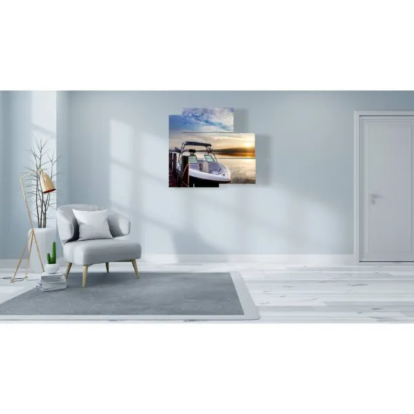 art mural de bateaux