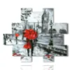celebres tableaux abstraits en promenade romantique - version: 12 pannelli 172x146cm