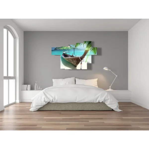 Relief paintings of boats