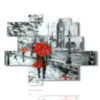 famous abstract paintings in romantic walk - version: 11 pannelli 186x146cm
