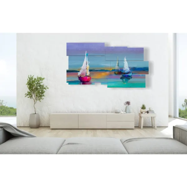 tableaux à effet peinture de bateaux
