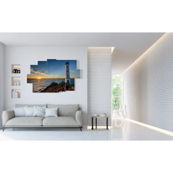 Paysages du coucher de soleil sur la mer