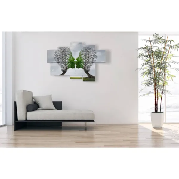 Still life paintings and trees