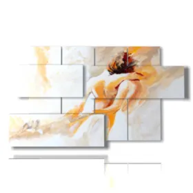 Romantic scene: The kiss