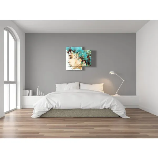 Stylized paintings of women