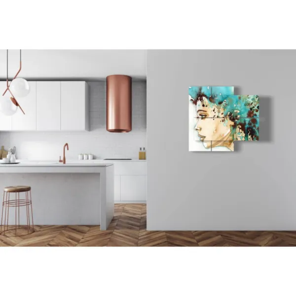 Bei Gemälde von Frauen im minimalistischen Stil