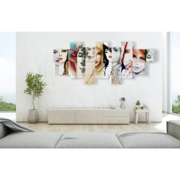 Tableaux de profils de femmes