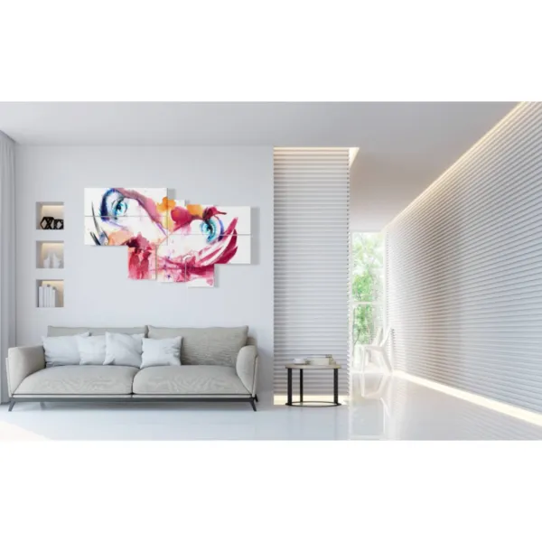 Paintings of modern female faces