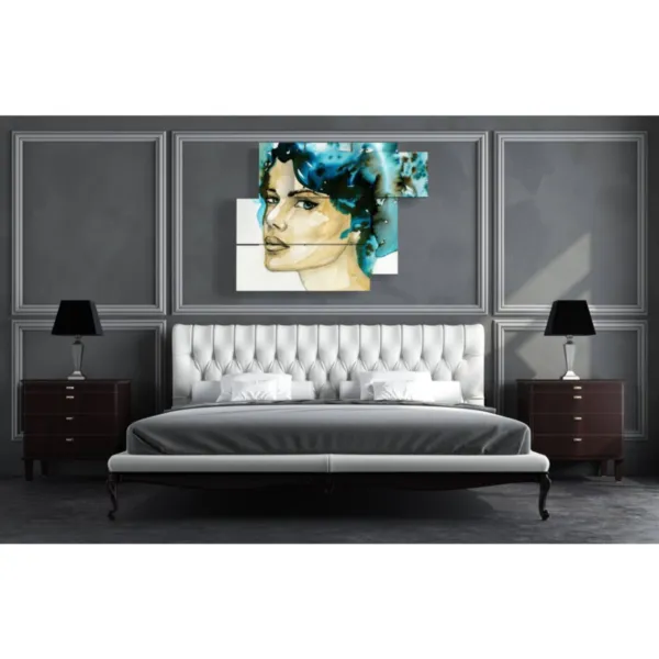 Decoración con cuadros femeninos