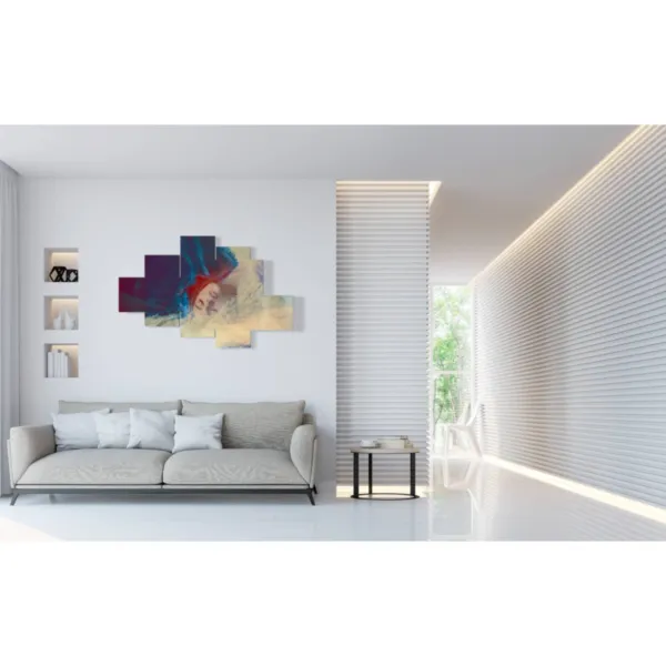 Decorative walls with women with red hair