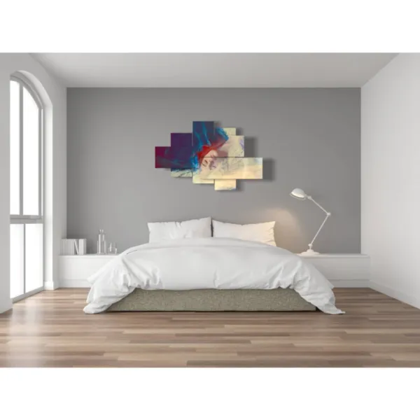 quadri donna con capelli rossi moderni