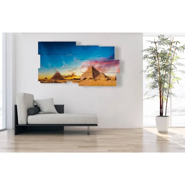 Ancient Egyptian paintings of pyramids