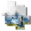foto bilder natur in meditation - version: 4 pannelli 97x97cm