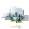 photo paintings nature in meditation - version: 6 pannelli 146x94cm