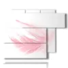 paintings pictures with pink feather - version: 6 pannelli 122x96cm