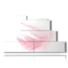 paintings pictures with pink feather - version: 7 pannelli 171x101cm