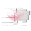paintings pictures with pink feather - version: 9 pannelli 184x100cm