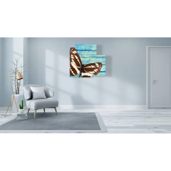 wall art with butterflies