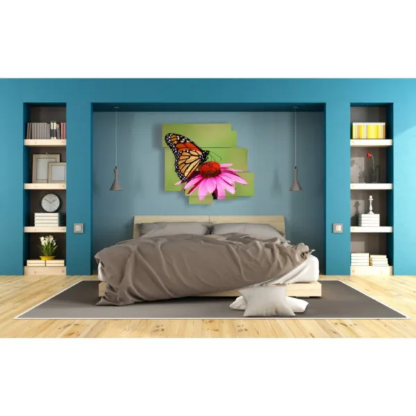 cuadros mariposas pintadas a color