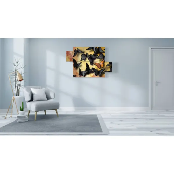 Black and yellow butterfly poster