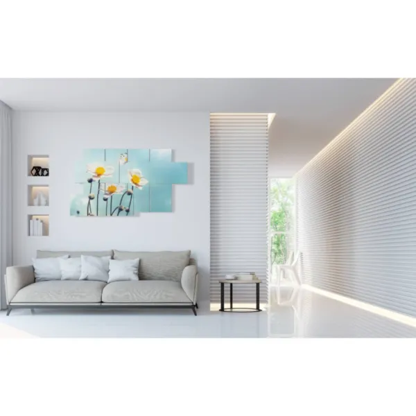 impressions murales avec papillons en relief