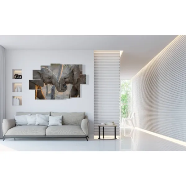 decorazioni elefanti dipinti