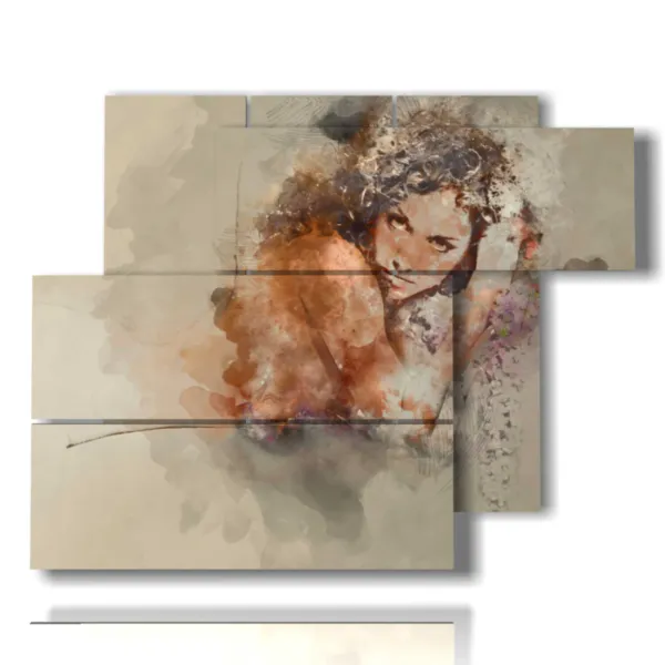 Paintings of sad women