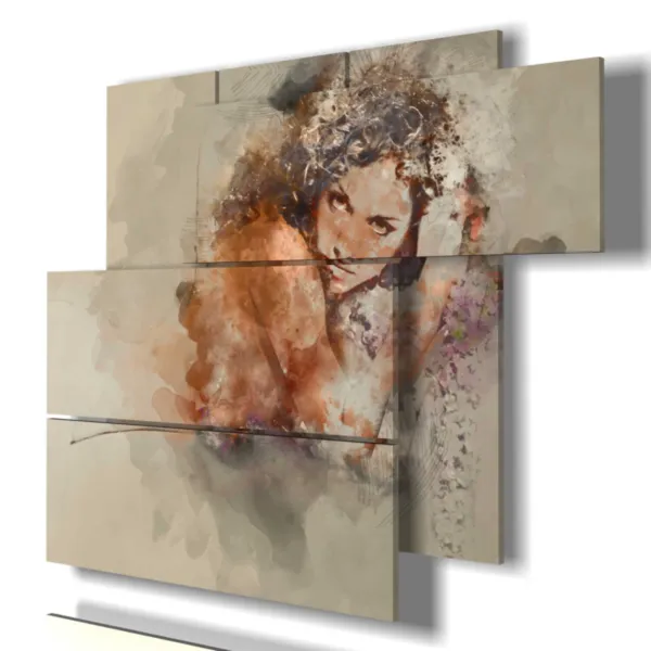 Tableau de femme triste