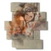paintings with sad and gloomy women - version: 11 pannelli 137x151cm