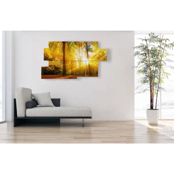 Autumn leaf decoration