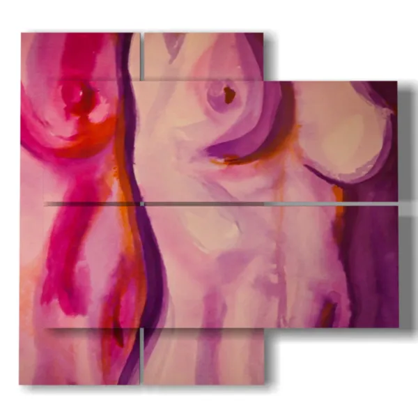 Paintings with stylized women