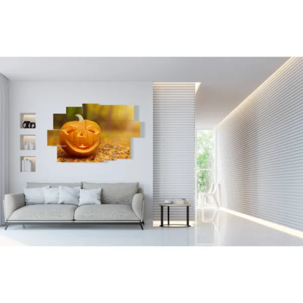 Autumn decoration with pumpkins