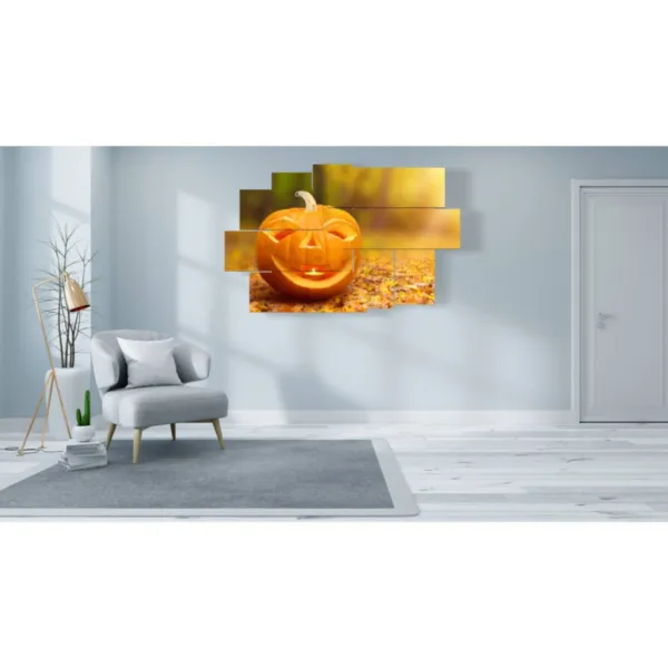 cadre d''automne avec des citrouilles en décoration