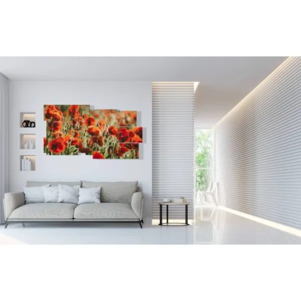 Conception intérieure : le tableau des coquelicots