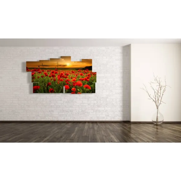 decorazioni campo di papaveri