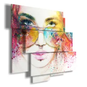 Modern colored paintings of women