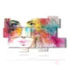 paintings modern women in color - version: 10 pannelli 190x110cm