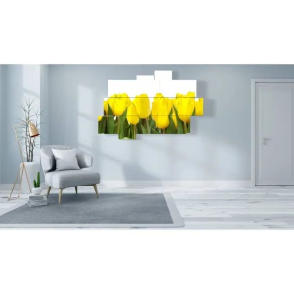 Impresiones tulipanes colores sol