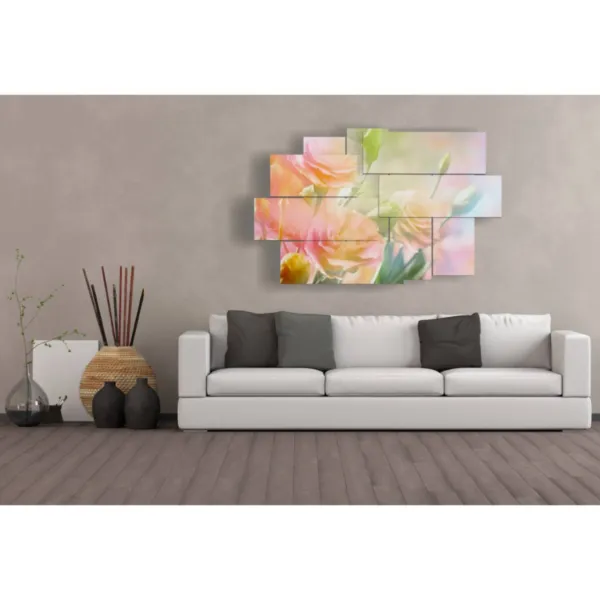 furniture with flower paintings
