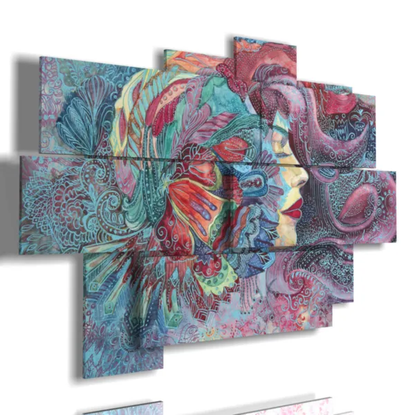 Cuadros de mujeres famosas pintados