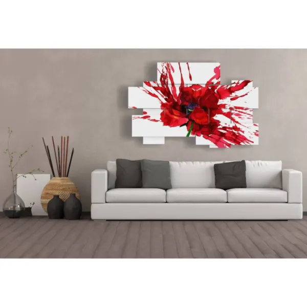 Moderne Kunst mit Blumen