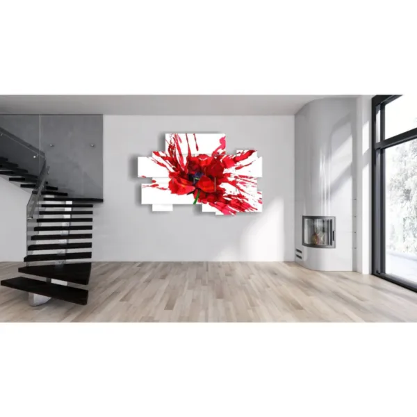 Abstract flower paintings