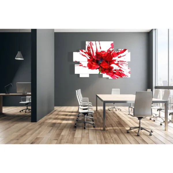 tableaux de fleurs stylisées