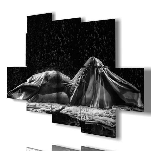 tableaux arte femmes sexy sous la pluie
